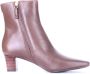 Ralph Lauren Dames Leren Enkellaarzen Roze Dames - Thumbnail 5