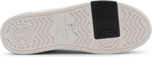 Ralph Lauren Beige Leren Sneakers