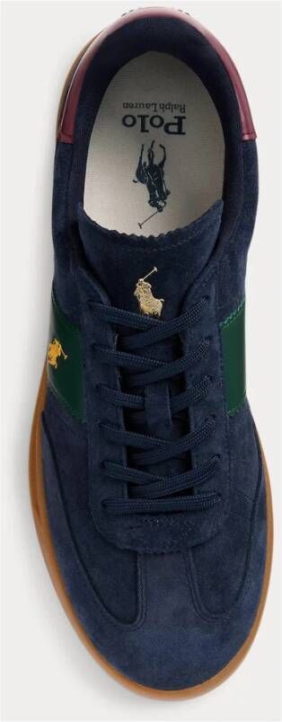Ralph Lauren Blauwe Heritage Aera Sneakers Blue Heren
