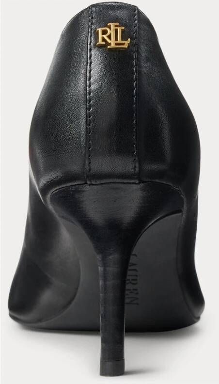 Ralph Lauren Décolleté Lanette in leer Black Dames