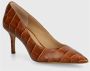 Ralph Lauren Décolleté Lanette van leer met krokodillenprint Brown Dames - Thumbnail 6