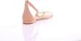 Ralph Lauren Dames leren platte sandalen met kettingdetail Beige Dames - Thumbnail 5