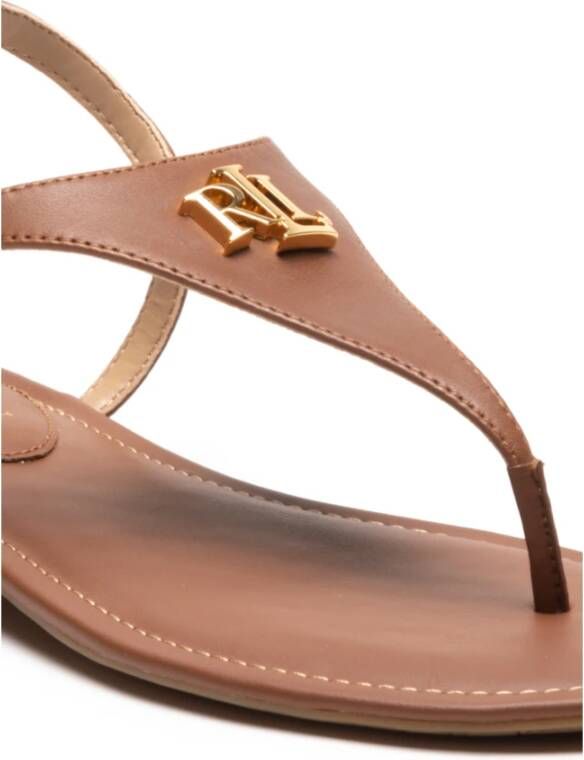 Ralph Lauren Flat Sandals Bruin Dames