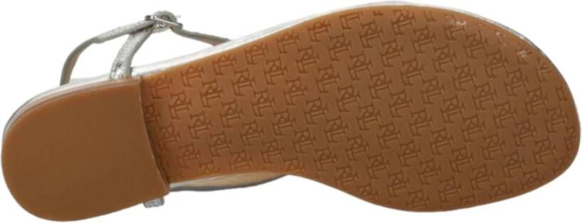 Ralph Lauren Flat Sandals Gray Dames