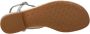 Ralph Lauren Zilver Metallic Leren Sandaal Gray Dames - Thumbnail 4