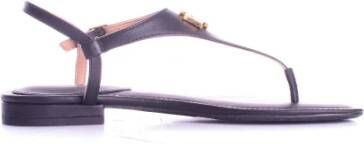 Ralph Lauren Flat Sandals Zwart Dames