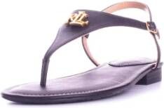 Ralph Lauren Flat Sandals Zwart Dames