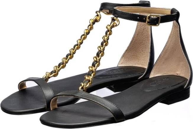 Dressy platte damessandalen, open teen, instappers, leren instapsandalen, comfortabele pantoffels voor de zomer, Kaki, 38 EU