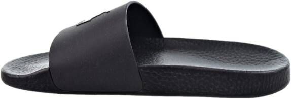 Ralph Lauren Heren Slide Sandalen Synthetisch Materiaal Black Heren