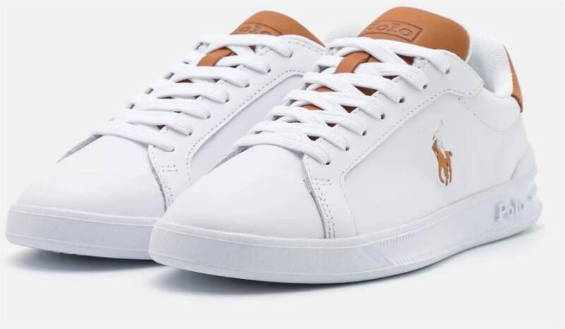 Ralph Lauren Klassieke Heritage Court II Sneakers Wit Heren