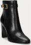 Lauren Ralph Lauren Leren boots met labelapplicatie model 'BAILEY' - Thumbnail 7