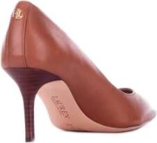 Ralph Lauren Leren Hakken Pumps Brown Dames