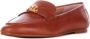 Ralph Lauren Leren Mocassins Logo Voorkant Rubberen Zool Brown Dames - Thumbnail 9