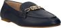 Ralph Lauren Zwarte Leren Platte Schoenen Logo Voorkant Black Dames - Thumbnail 6