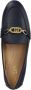 Ralph Lauren Zwarte Leren Platte Schoenen Logo Voorkant Black Dames - Thumbnail 8