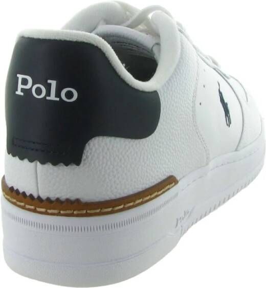 Ralph Lauren Masters Court White Navy Sneakers