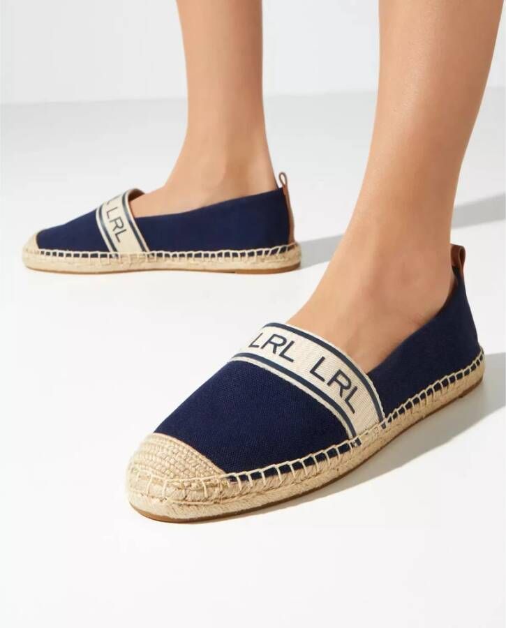 Ralph Lauren Navy Blue Espadrilles Caylee