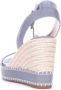 Ralph Lauren Ocean Nappa Leren Espadrille Sleehakken Blue Dames - Thumbnail 3