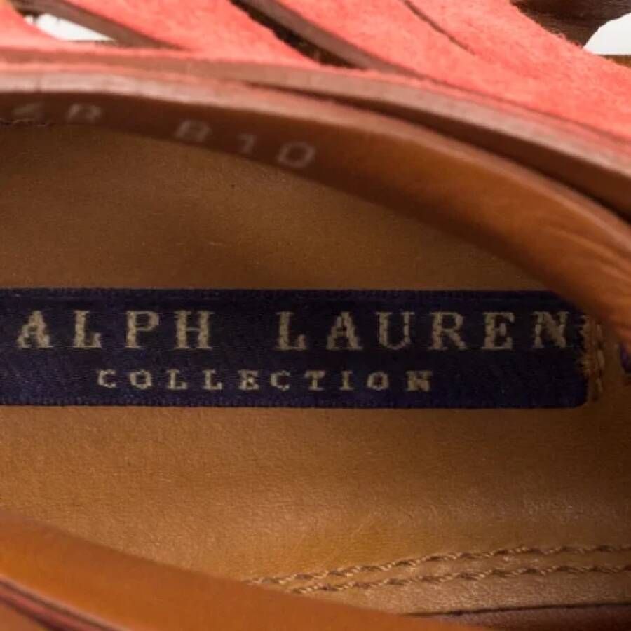 Ralph Lauren Pre-owned Leather sandals Beige Dames