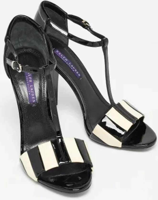 Ralph Lauren Pre-owned Leather sandals Black Dames