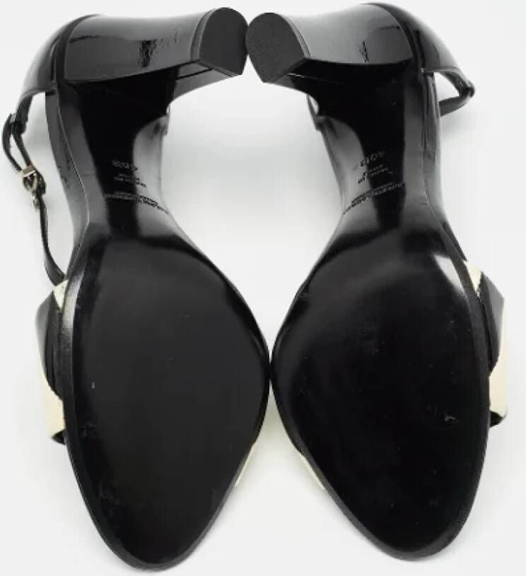 Ralph Lauren Pre-owned Leather sandals Black Dames