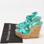 Ralph Lauren Pre-owned Leather sandals Blue Dames - Thumbnail 9