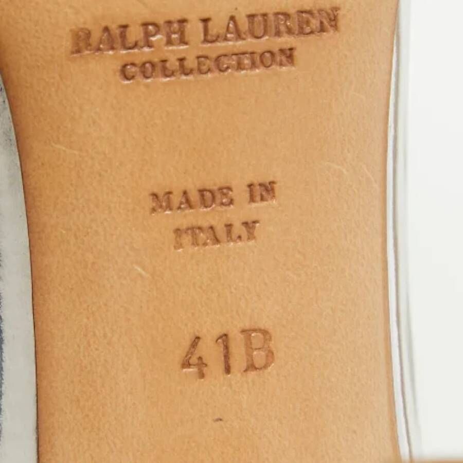 Ralph Lauren Pre-owned Leather sandals Gray Dames