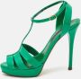 Ralph Lauren Pre-owned Leather sandals Green Dames - Thumbnail 2