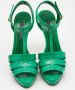 Ralph Lauren Pre-owned Leather sandals Green Dames - Thumbnail 3