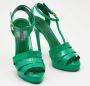Ralph Lauren Pre-owned Leather sandals Green Dames - Thumbnail 4