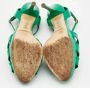 Ralph Lauren Pre-owned Leather sandals Green Dames - Thumbnail 6