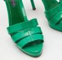 Ralph Lauren Pre-owned Leather sandals Green Dames - Thumbnail 7