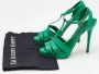 Ralph Lauren Pre-owned Leather sandals Green Dames - Thumbnail 9