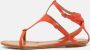 Ralph Lauren Pre-owned Leather sandals Orange Dames - Thumbnail 2
