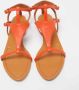 Ralph Lauren Pre-owned Leather sandals Orange Dames - Thumbnail 3