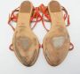 Ralph Lauren Pre-owned Leather sandals Orange Dames - Thumbnail 6