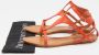 Ralph Lauren Pre-owned Leather sandals Orange Dames - Thumbnail 9