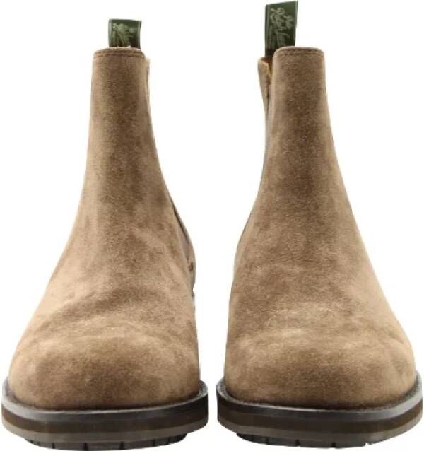Ralph Lauren Pre-owned Suede boots Brown Heren