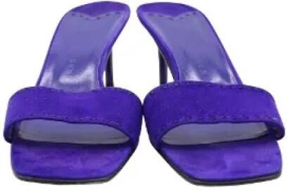 Ralph Lauren Pre-owned Suede heels Blue Dames