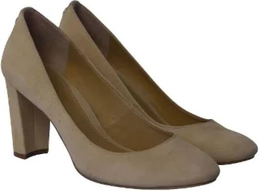 Ralph Lauren Pre-owned Suede heels Gray Dames