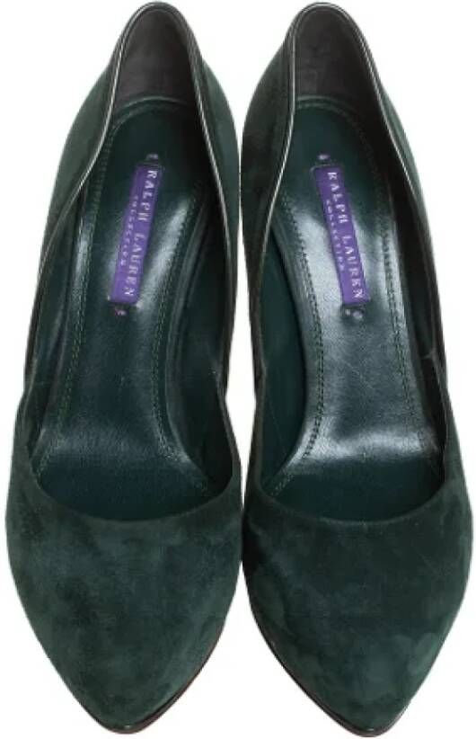 Ralph Lauren Pre-owned Suede heels Green Dames