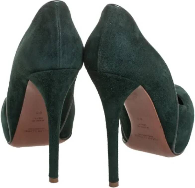 Ralph Lauren Pre-owned Suede heels Green Dames