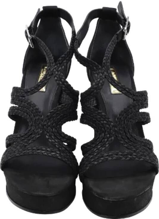 Ralph Lauren Pre-owned Suede sandals Black Dames