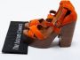 Ralph Lauren Pre-owned Suede sandals Orange Dames - Thumbnail 8