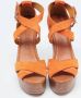 Ralph Lauren Pre-owned Suede sandals Orange Dames - Thumbnail 3