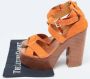 Ralph Lauren Pre-owned Suede sandals Orange Dames - Thumbnail 9