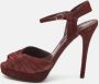 Ralph Lauren Pre-owned Suede sandals Red Dames - Thumbnail 2