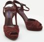Ralph Lauren Pre-owned Suede sandals Red Dames - Thumbnail 5