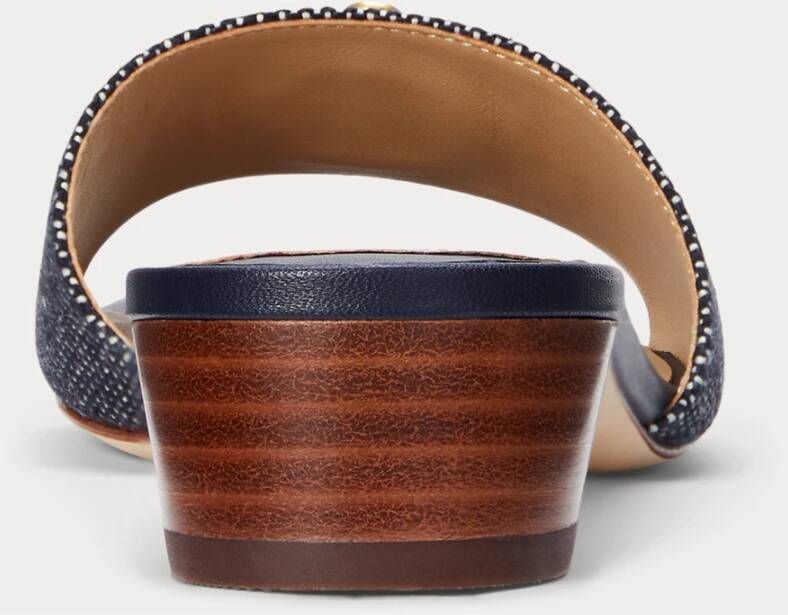 Ralph Lauren Sandali Fay van stof met logo en anker