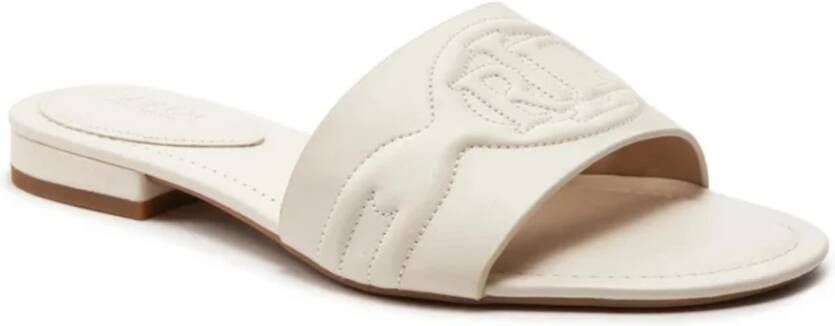 Ralph Lauren Sliders White Dames